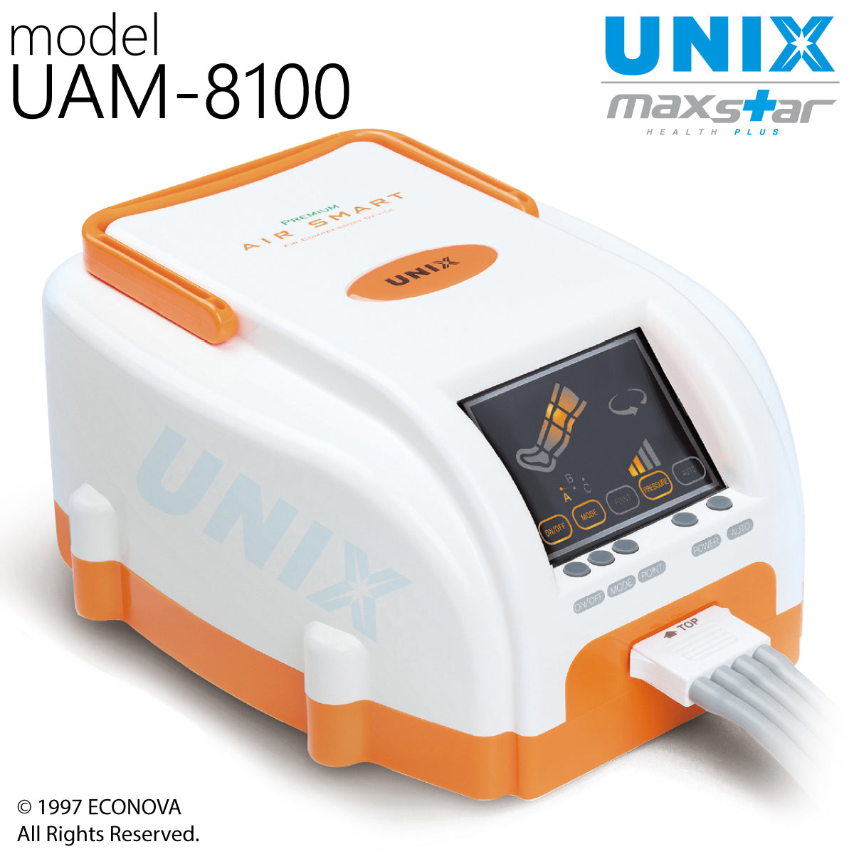 UNIX UAM-8100 Air Compression Therapy System Pneumatic Lymphedema 4 Ch