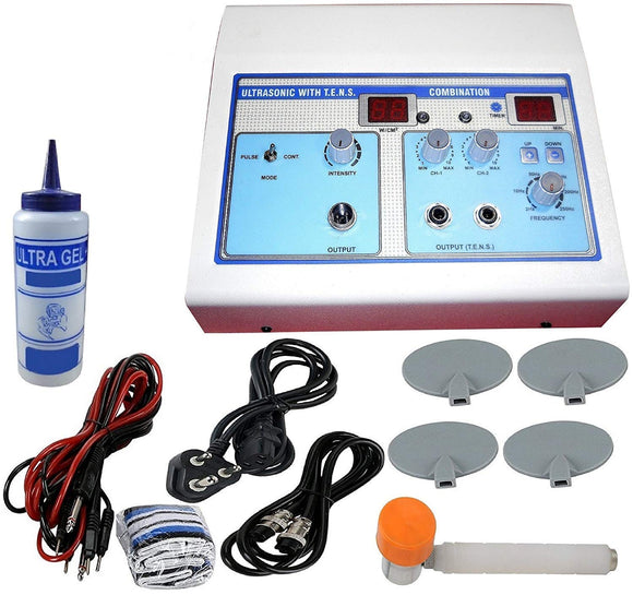 Biotronix Ultrasonic with TENS 2 channel combination Physiotherapy Equipment for promoting recovery and reducing pain with 2 year warranty