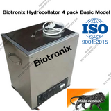 Biotronix Moist Heat Therapy Unit (With 4Pack) Hydrocollator Hot Pack Unit 4 pack Stainless Steel Basic Model ( Outer body 202 grade SS and Tank 202 grade SS ) used in Physiotherapy and Rehabilitation Make In India