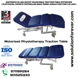 Biotronix Hi Low Height Adjustable Traction Table Motorized ( Electrical ) Remote Controlled Basic Model Single Function ( Hi Low )  used in Physiotherapy and Rehabilitation Make in India with 3 Year Motor Warranty