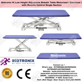 ﻿Biotronix Hi Low Height Adjustable Bobath Table Motorized ( Electrical ) with Remote Control Single Section used in Physiotherapy and Rehabilitation