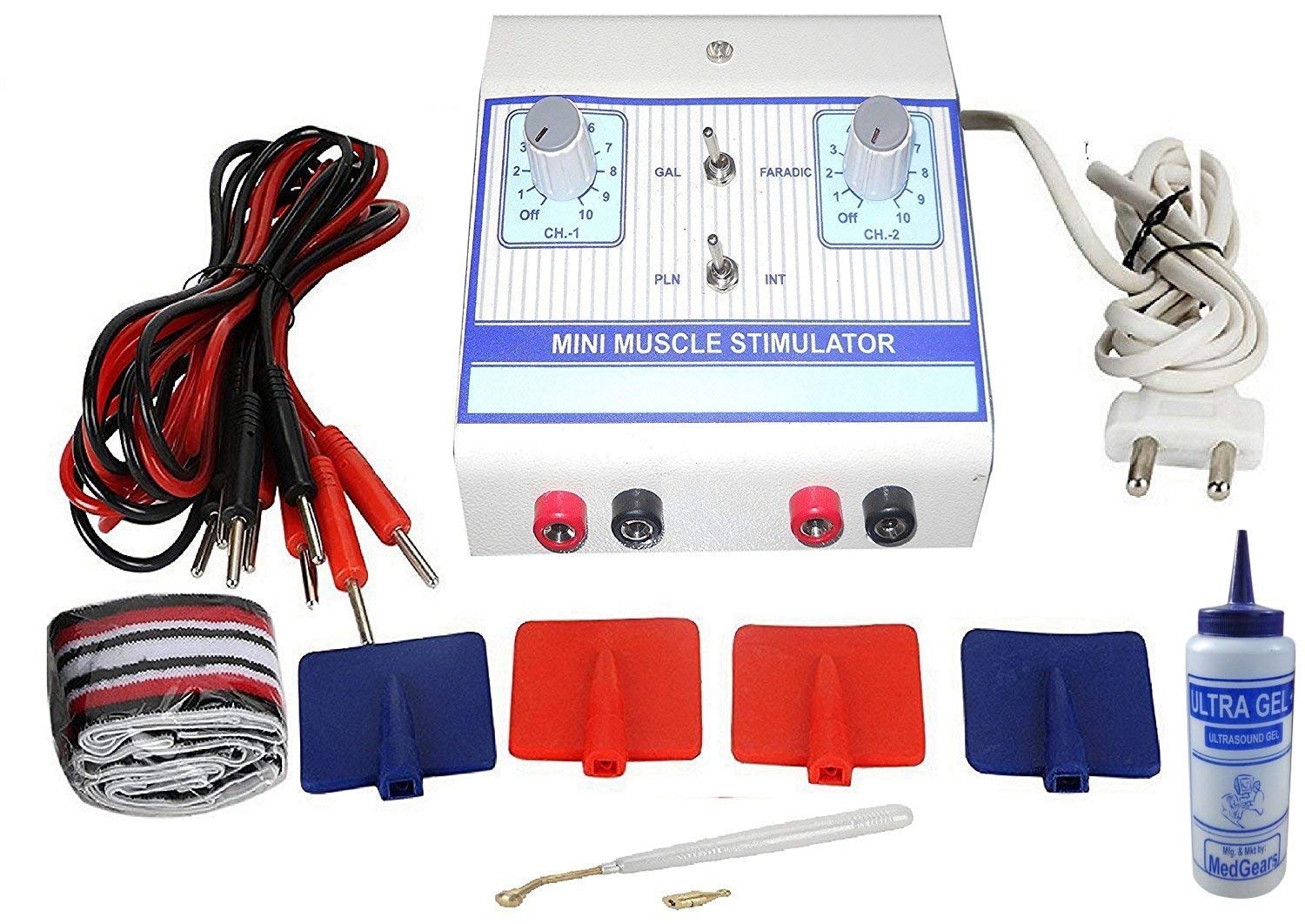 Biotronix Muscle Stimulator Electrotherapy Device Portable Single