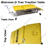 Biotronix D Trac Hi Low Height Adjustable Traction Table Motorized ( Electrical ) Remote Controlled Basic Model Single Function ( Hi Low )  used in Physiotherapy and Rehabilitation Make in India with 3 Year Motor Warranty