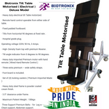 Biotronix Tilt Table Motorized ( Electrical ) Remote Controlled Premium Model used in Physiotherapy and Rehabilitation Make in India with 3 Year Motor Warranty