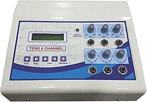 Biotronix Tens 6 Channel LCD Display Economical model with 6 Auto modes Digital Physiotherapy Pain Relief Electrotherapy Equipment make in India with 2 year warranty